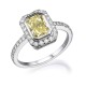 טבעת אירוסין - טבעת יהלומים - דגם טבעת פנסי קולור 2 קרט