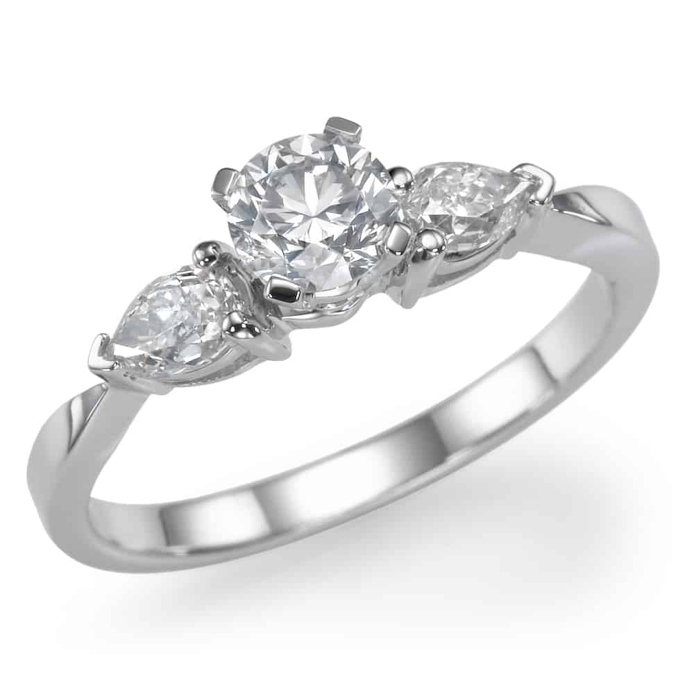 טבעת אירוסין - טבעת יהלומים - דגם טבעת טיפות שולץ