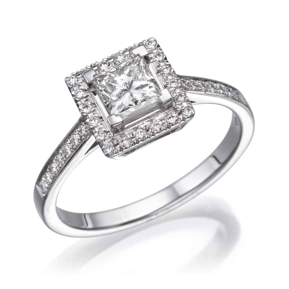 טבעת אירוסין - טבעת יהלומים - דגם טבעת פרינסס רונה חדשה