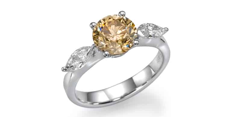 טבעת יהלומים מפוארת
