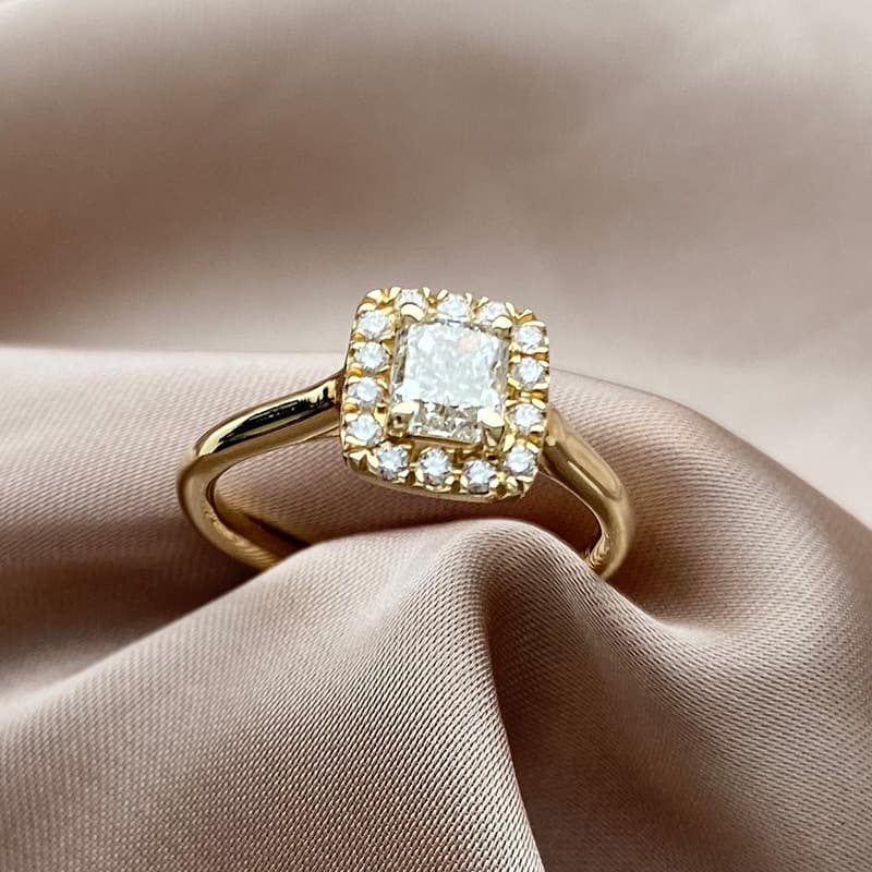 טבעת אירוסין – טבעת יהלומים רדיאנט